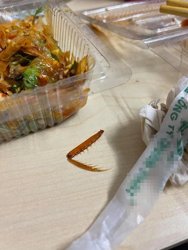 Mua bánh tráng trộn, khách được khuyến mại thêm chân gián-2