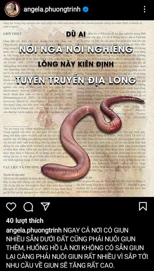 Angela Phương Trinh quyết tuyên truyền địa long dù bị phản ứng?-5