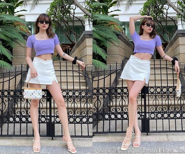 Sao Vbiz bon chen chân váy ngắn: Hải Tú thua đau Thiều Bảo Trâm-4