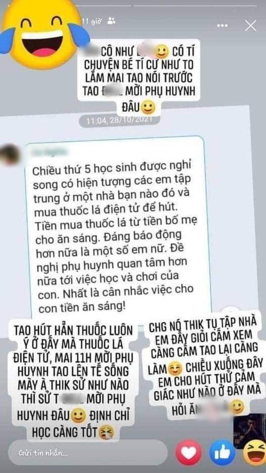 Bị mách tội hút thuốc, nam sinh đăng bài xúc phạm cô giáo thậm tệ-1