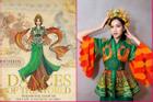 Trang phục dân tộc của Đỗ Thị Hà tại Miss World màu mè hơn bản vẽ