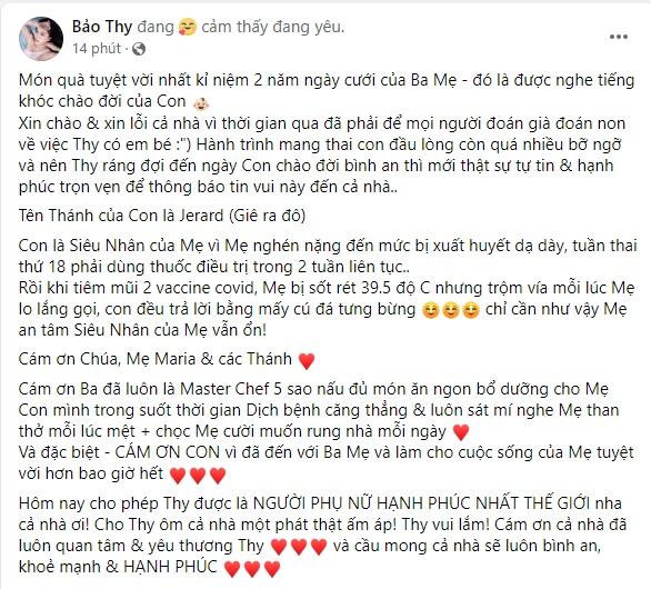 HOT: Bảo Thy khoe con đầu lòng, dân mạng giật mình ngã ngửa-3