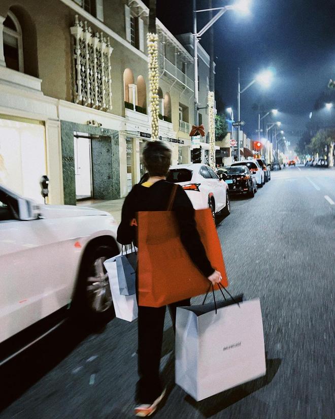 Hình ảnh thiếu gia Việt còng lưng mua sắm ở Mỹ-6