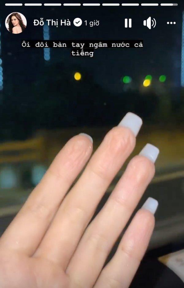Đôi tay nhăn nhúm của Hoa hậu Đỗ Thị Hà khiến fan sắc đẹp ngã ngửa-1