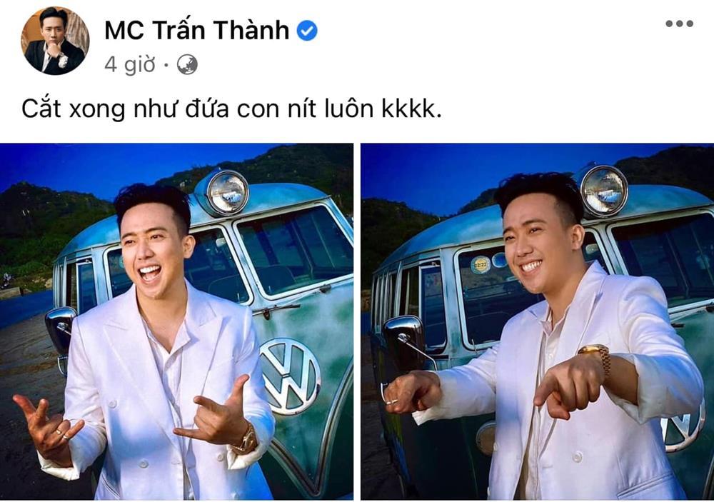 Cạo râu, cắt tóc F5 diện mạo, Trấn Thành tự nhận như con nít-1