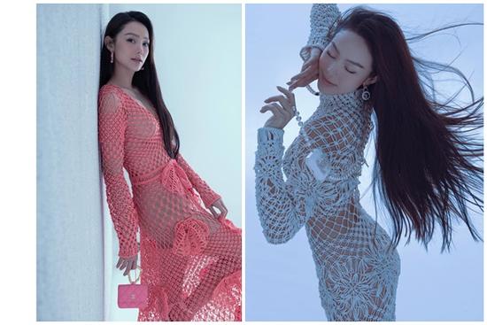 Minh Hằng tung ảnh gây lú: Diện style 'lưới đánh cá' nhưng quên sạch nội y?
