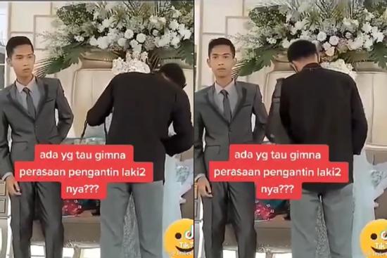 Cô dâu vừa khóc vừa ôm tình cũ, chú rể ngẩn ngơ 'mặt ngắn tũn'