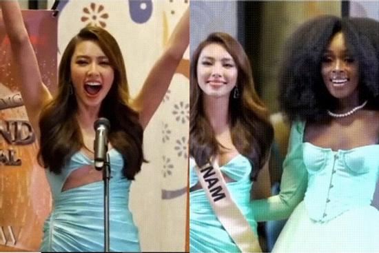 Thùy Tiên đeo sash dõng dạc hô to 'Việt Nam' tại Miss Grand