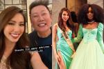 Nhanh như chớp, Thùy Tiên có ảnh với chủ tịch Miss Grand