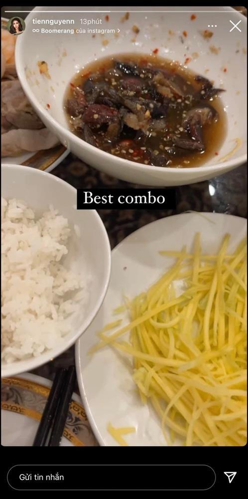 Tiên Nguyễn khoe bữa ăn tối, khác xa cuộc sống rich kid-2