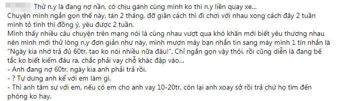 Vừa yêu 2 tuần, thanh niên thử lòng bạn gái bằng 1 pha đi vào huyền thoại-1