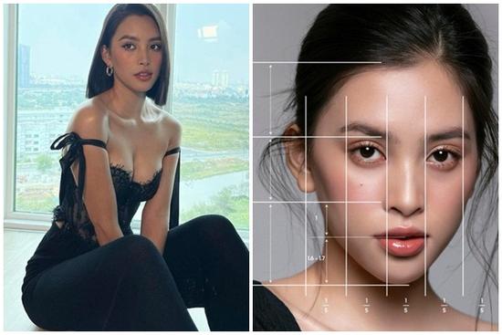 Mặt tỉ lệ vàng đã là gì, Tiểu Vy sở hữu 1 điểm như 'tranh vẽ'