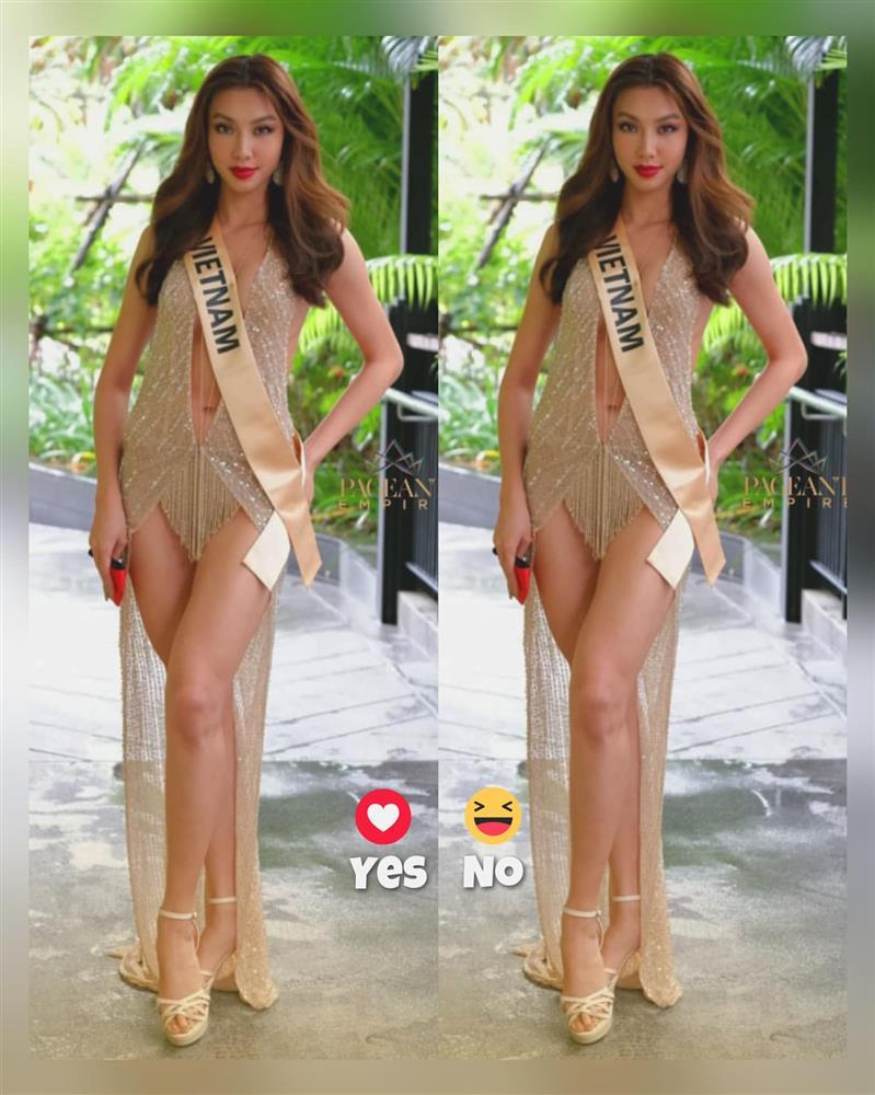 SỐC: Thùy Tiên mặc váy ngắn hở như Can Lộ Lộ tại Miss Grand-1