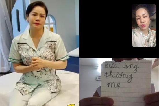 Nhật Kim Anh bật khóc vì hành động của con trai nơi xa