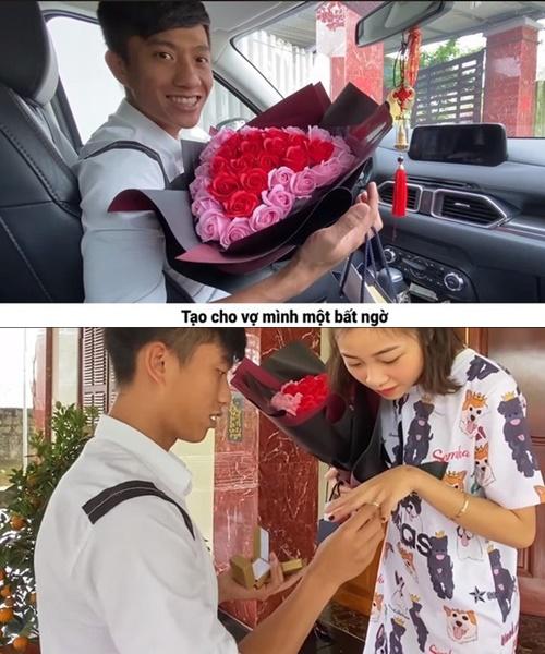 Áp lực chồng chất, Văn Đức không quên tạo bất ngờ cho vợ-6