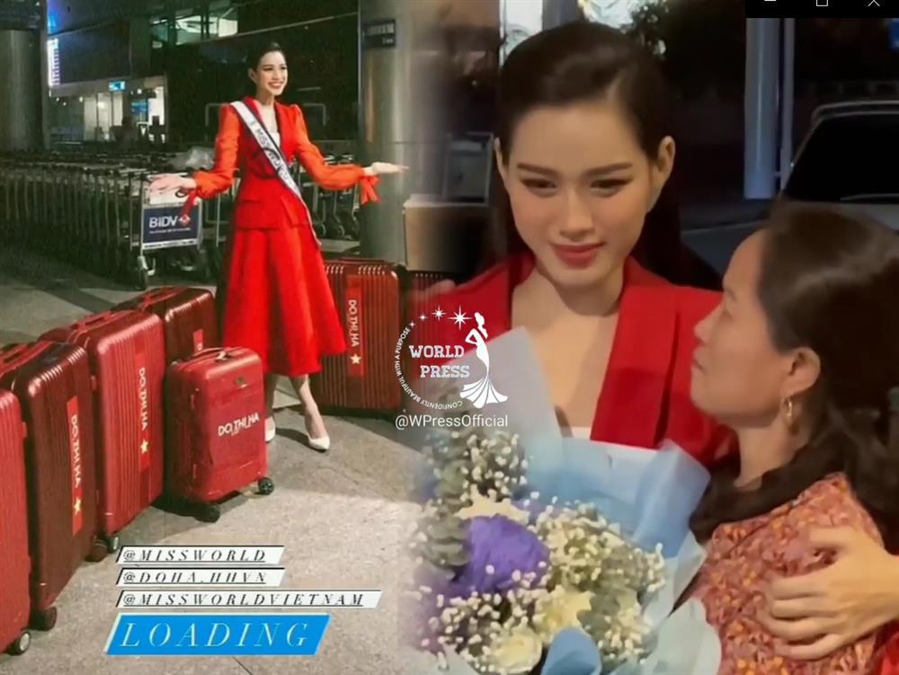 Đỗ Thị Hà đẹp lộng lẫy, khóc trước giờ lên đường thi Miss World-1