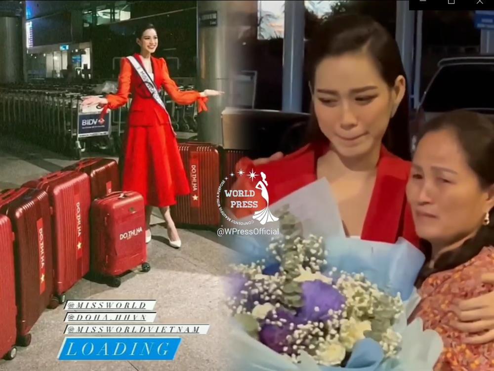 Đỗ Thị Hà đẹp lộng lẫy, khóc trước giờ lên đường thi Miss World-3