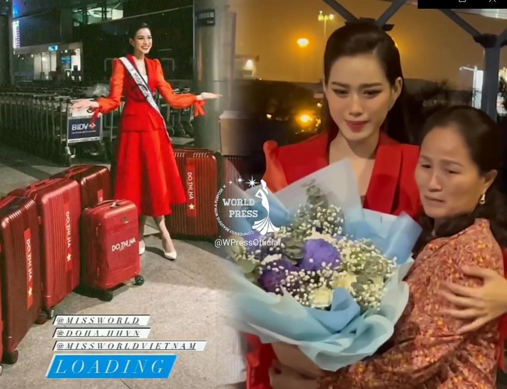 Đỗ Thị Hà đẹp lộng lẫy, khóc trước giờ lên đường thi Miss World-2