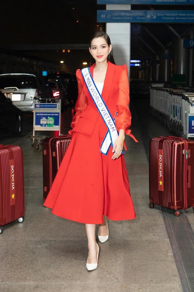 Đỗ Thị Hà đẹp lộng lẫy, khóc trước giờ lên đường thi Miss World-9