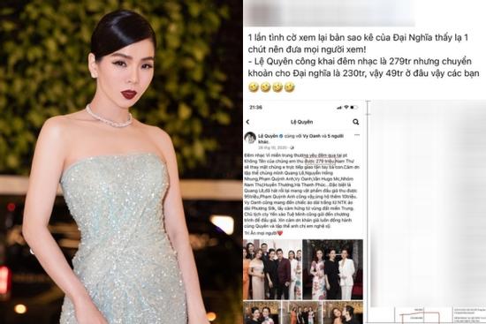 Lệ Quyên bị nghi ngờ ăn chặn 49 triệu đồng tiền từ thiện