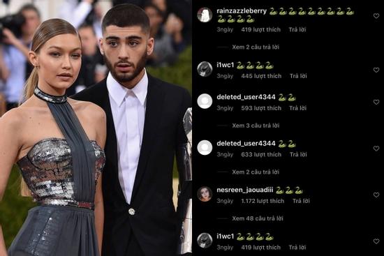 Gigi Hadid bị fan của Zayn mỉa mai là rắn độc?