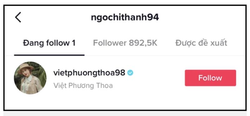 Hơn 1 tháng chia tay, Chí Thành vẫn follow Việt Phương Thoa-2