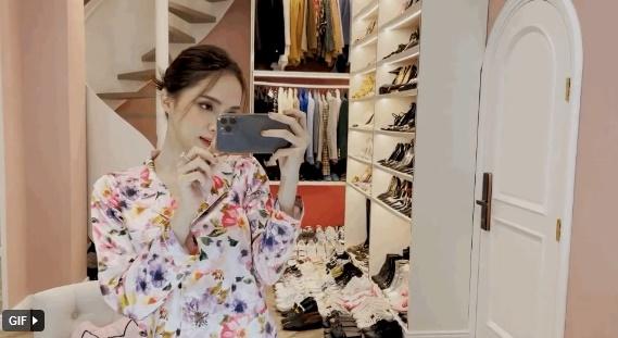 Hương Giang ưu ái dành 2 tầng chứa đồ hiệu trong biệt thự mới-1