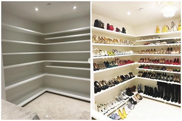 Cận cảnh 8 kệ giày sặc mùi tiền của Phạm Hương tại Mỹ-1