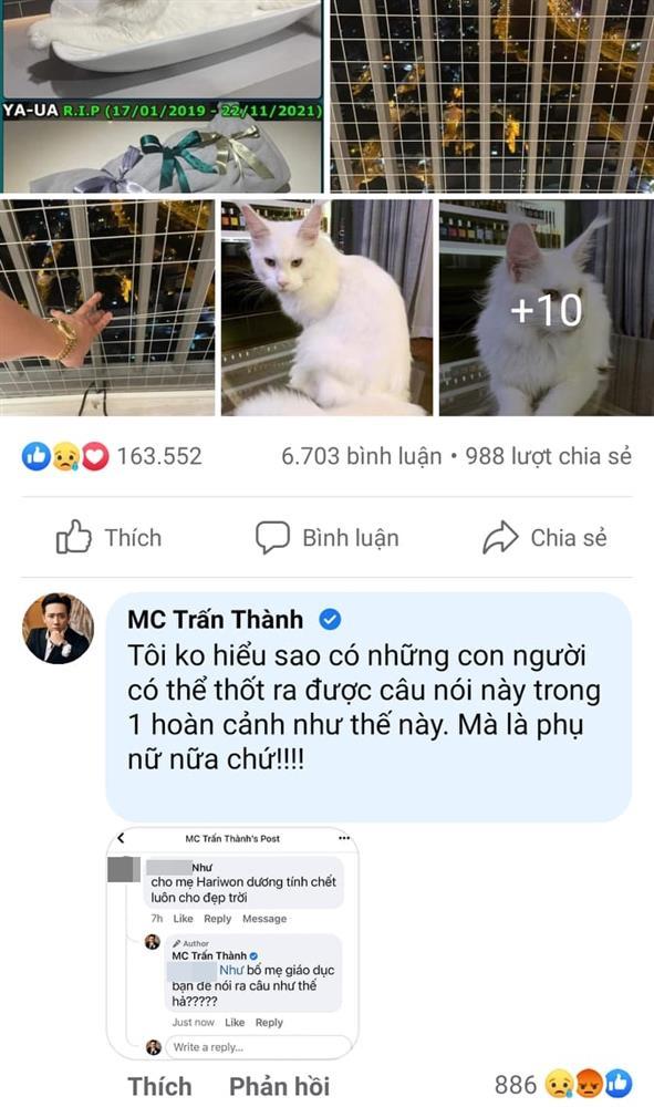 Trấn Thành trưng mặt kẻ rủa Hari Won nhiễm Covid chết-3