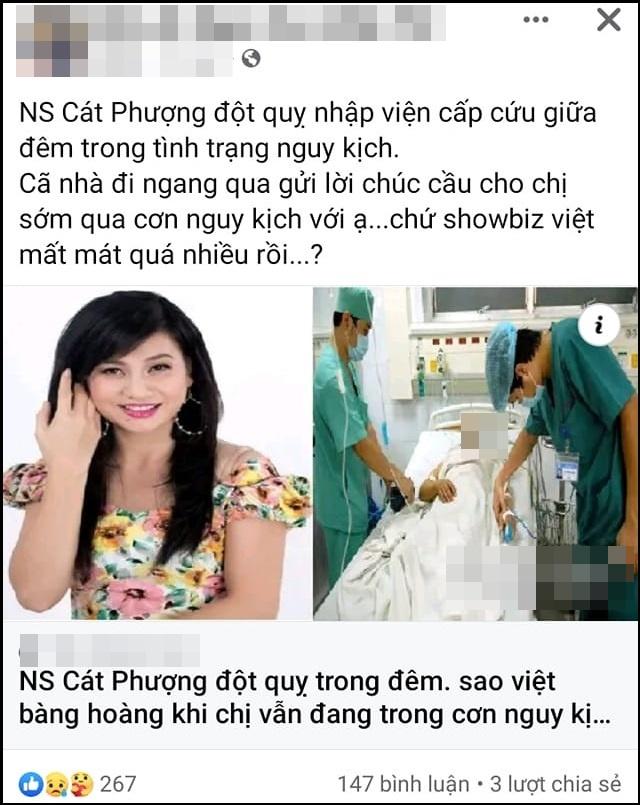 Cát Phượng nằm viện, tin giả qua đời lan truyền rộng-4