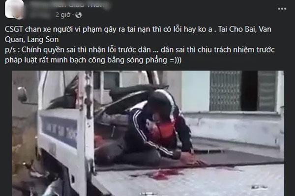 Clip CSGT chặn xe công vụ gây tai nạn cho nam sinh Lạng Sơn: Sự thật đã rõ!-1