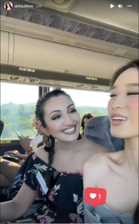 Khoảnh khắc Đỗ Thị Hà lộ miếng dán ngực đằng sau vẻ lộng lẫy ở Miss World-8