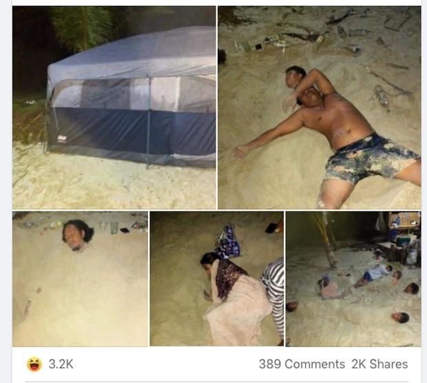 Người bị vùi la liệt dưới cát trên biển, sự thật sau đó mới ngã ngửa-1