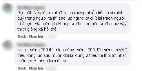 Đi ăn cưới mừng bạn tiền triệu, lúc mình cưới bạn mừng 200k-2