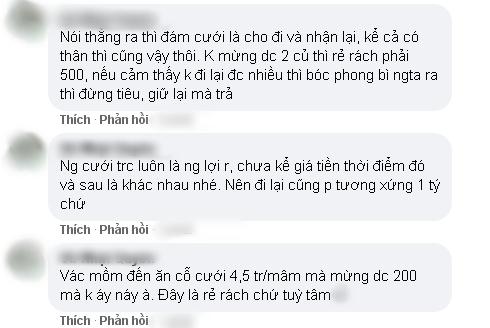 Đi ăn cưới mừng bạn tiền triệu, lúc mình cưới bạn mừng 200k-3