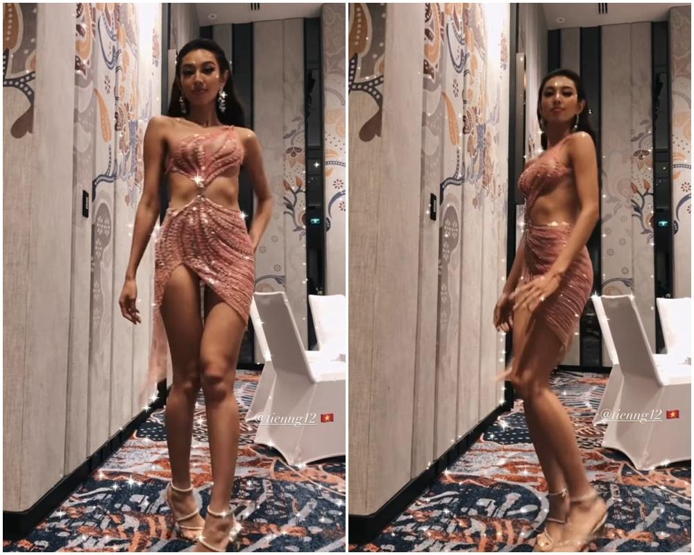 Thùy Tiên gây lo lắng vì gầy sọp trơ xương sườn ở Miss Grand-5