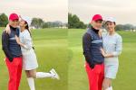 Vợ chồng Jennifer Phạm biến sân golf thành 'thiên đường tình yêu'
