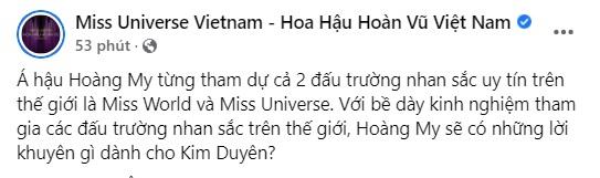 Fanpage Hoa hậu Hoàn vũ Việt Nam đăng tin sai sự thật-5