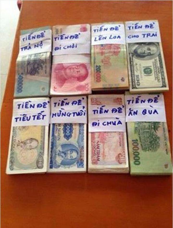 Còn đây là "kế hoạch chi tiêu" rất chi tiết được chia sẻ bởi một cô gái.