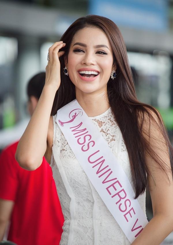 Mỹ nhân Việt lên đường thi Miss Universe: Ai mặc đẹp nhất?-5