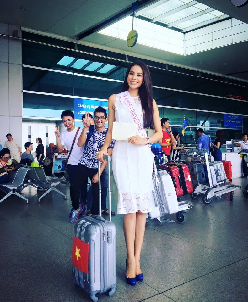 Mỹ nhân Việt lên đường thi Miss Universe: Ai mặc đẹp nhất?-4