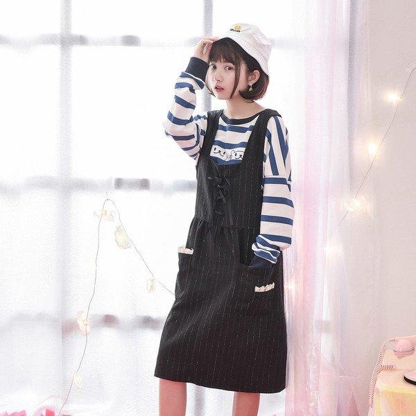 5 chiếc áo hoàn hảo mix cùng váy yếm giúp nàng hack tuổi-4