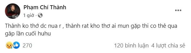 Quán quân Phạm Chí Thành muốn gặp mọi người lần cuối-1