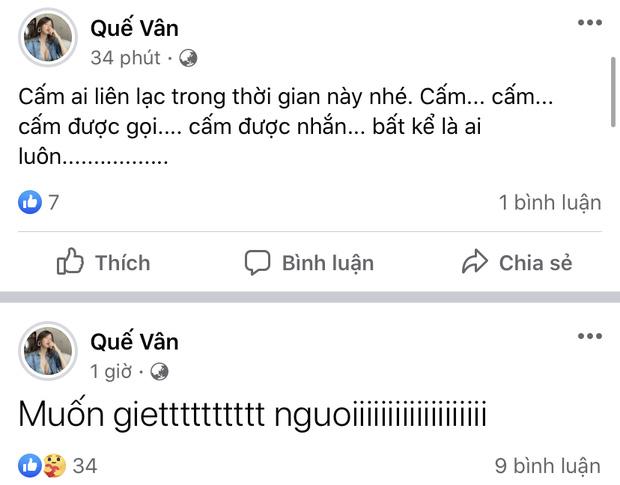 SỐC: Quế Vân đăng status muốn ôm con nhảy cầu-1