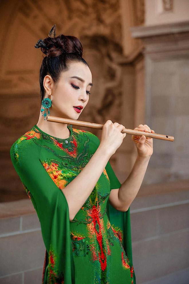 Chị gái Mai Thu Huyền diện áo dài 600 triệu đồng ở Mỹ-2