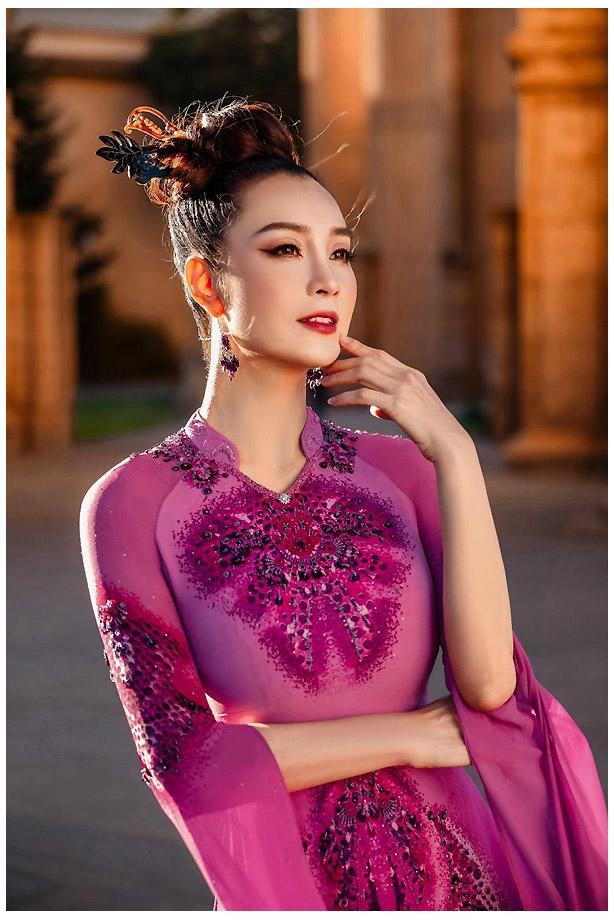 Chị gái Mai Thu Huyền diện áo dài 600 triệu đồng ở Mỹ-5