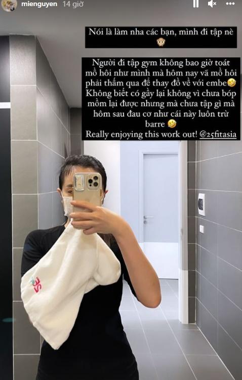 Hot girl đình đám lộ vóc dáng sau sinh vẫn như bầu 4 tháng-5