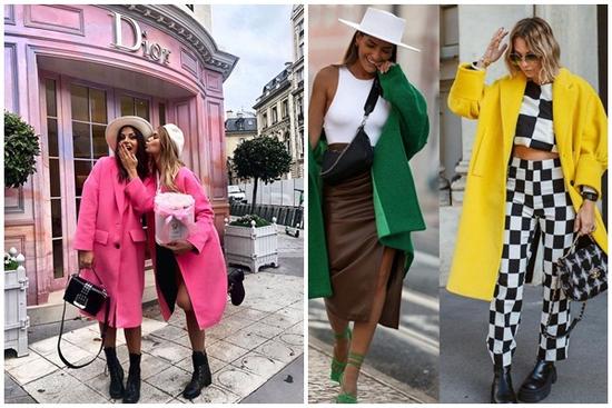 Những màu sắc rực rỡ của áo khoác thống trị thu - đông 2021