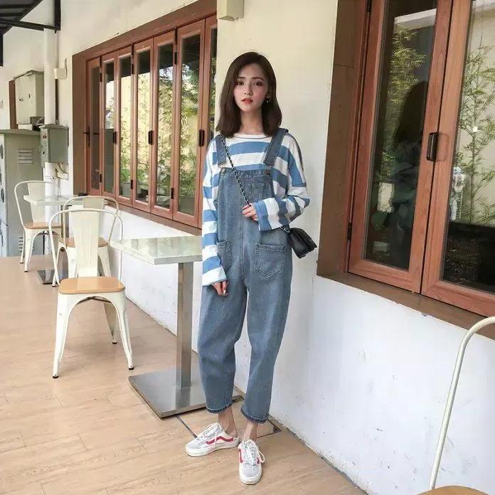 Chiêu phối đồ với quần yếm mùa đông đẹp đúng điệu-6