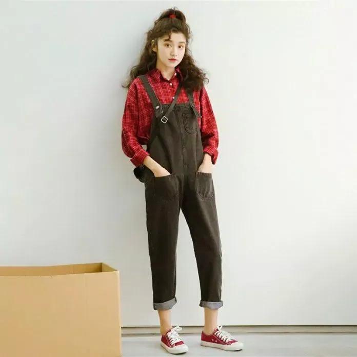 Chiêu phối đồ với quần yếm mùa đông đẹp đúng điệu-7